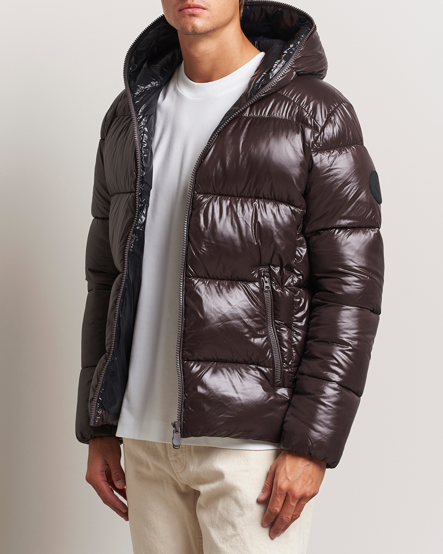 Heren | Jassen | Save The Duck | Edgard Padded Puffer Brown Black