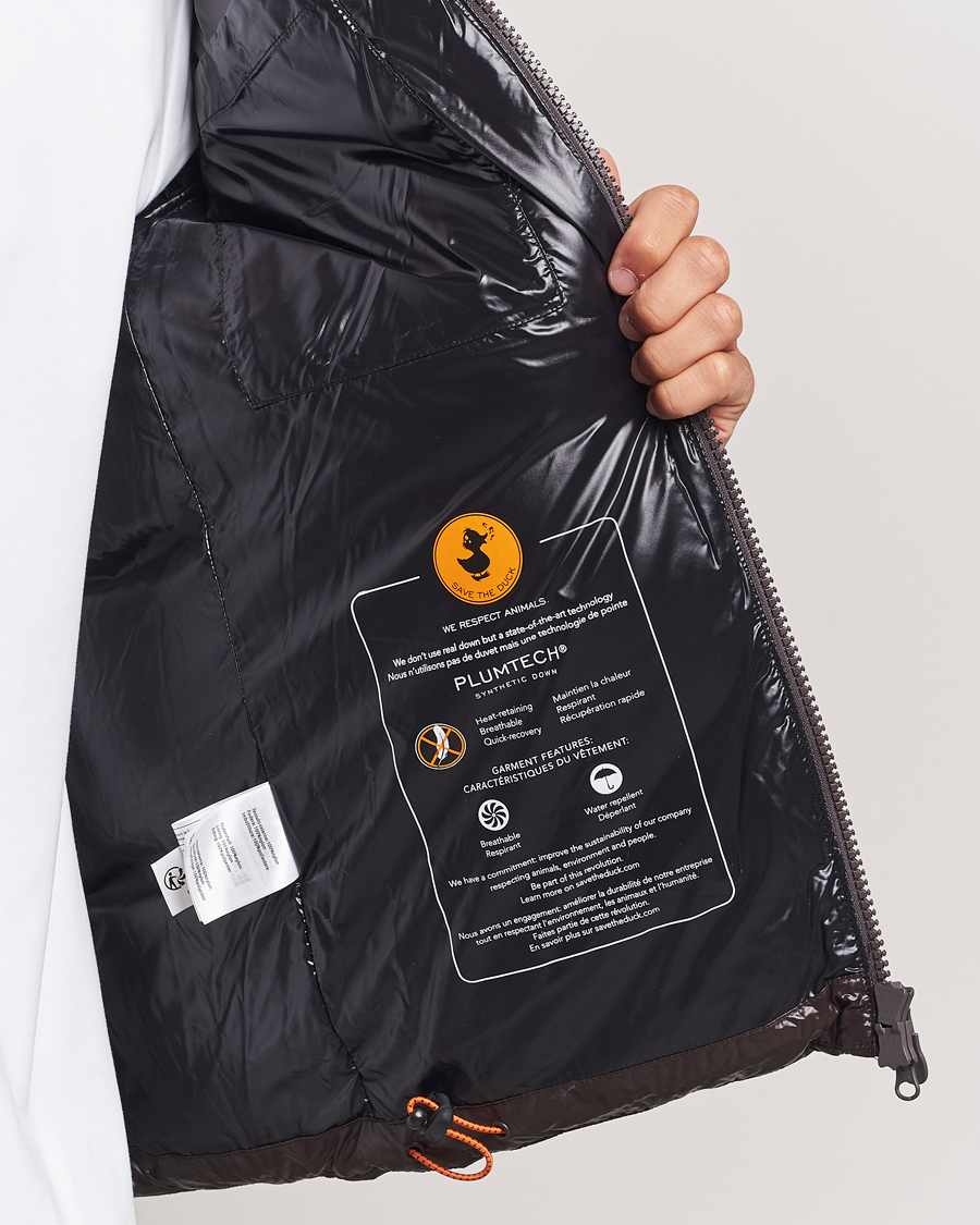 Heren | Jassen | Save The Duck | Edgard Padded Puffer Brown Black