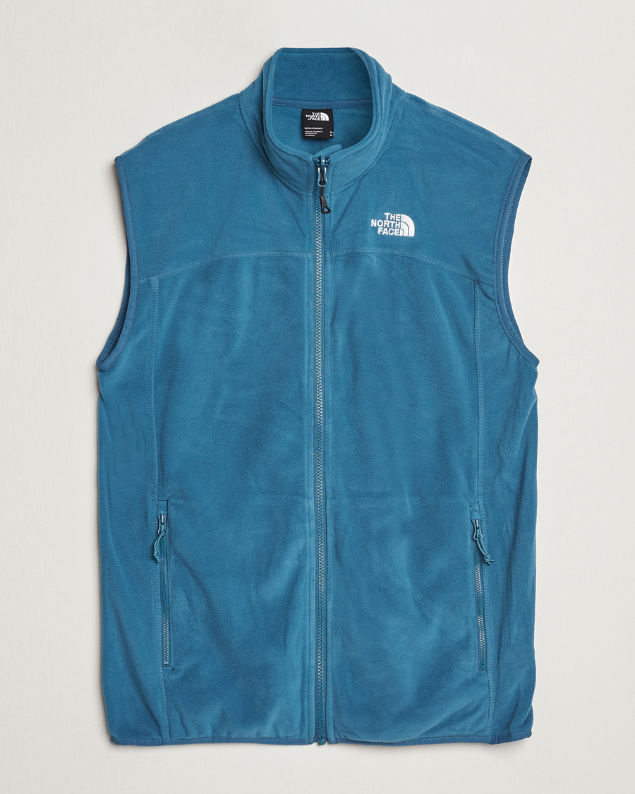 Heren | The North Face 100 Glacier Fleece Vest Midnight Petrol | The North Face | 100 Glacier Fleece Vest Midnight Petrol