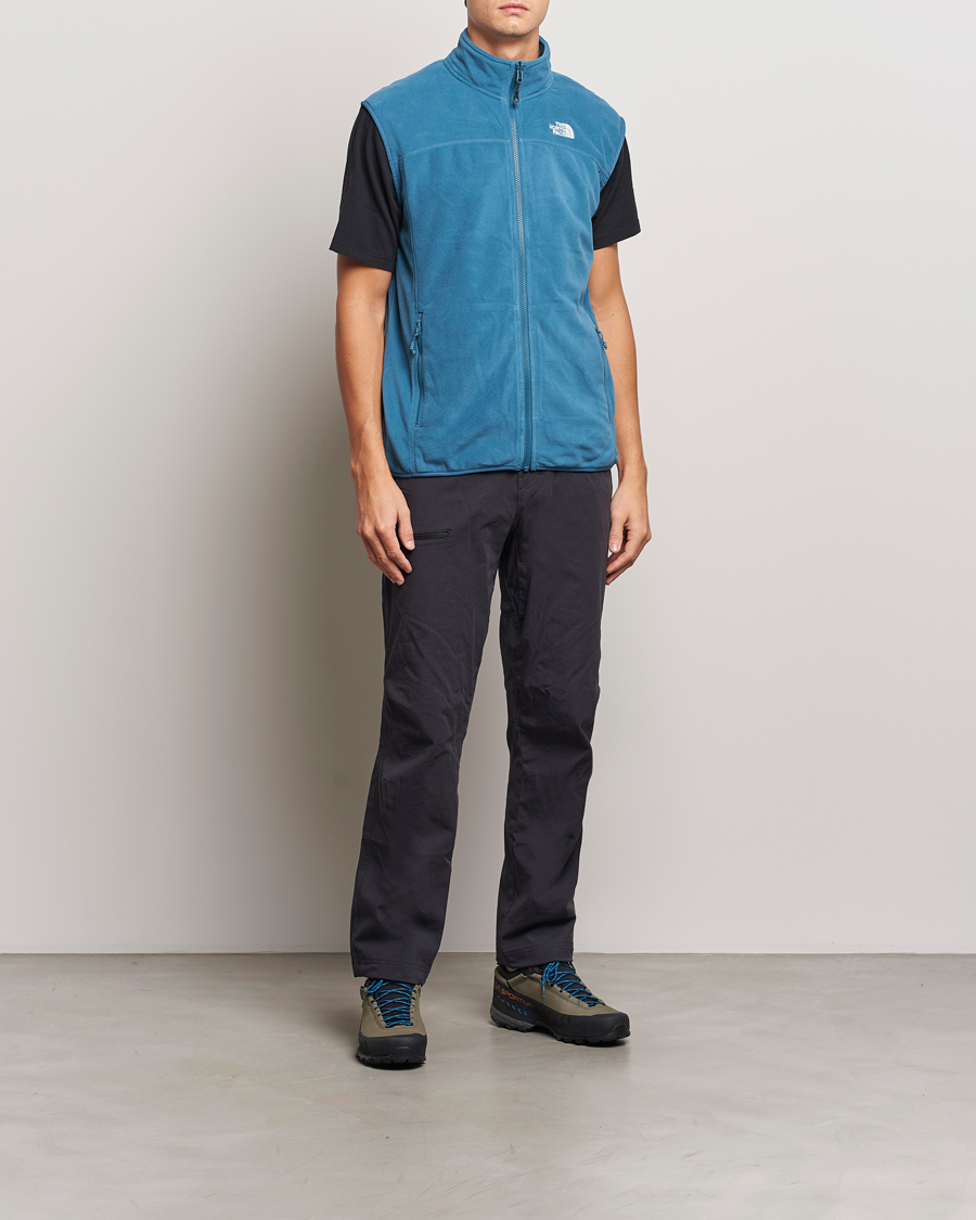 Heren | The North Face 100 Glacier Fleece Vest Midnight Petrol | The North Face | 100 Glacier Fleece Vest Midnight Petrol