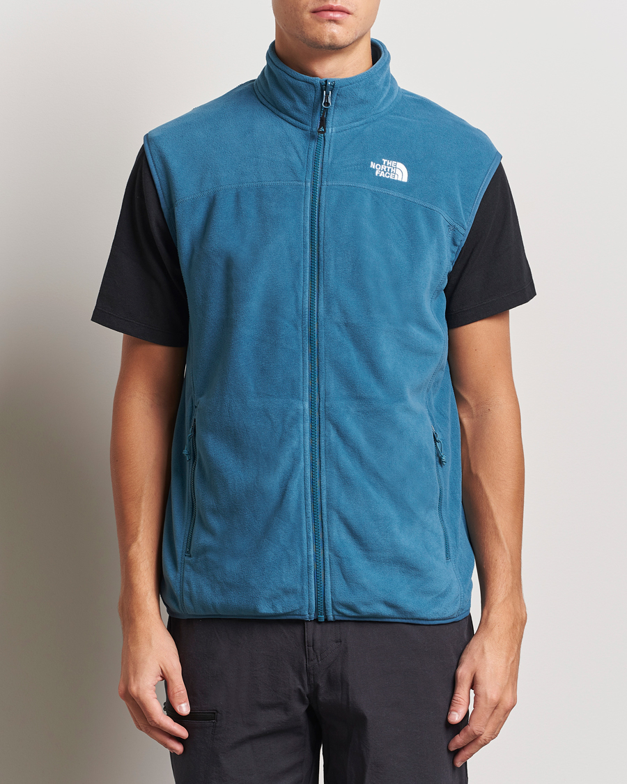 Heren | The North Face 100 Glacier Fleece Vest Midnight Petrol | The North Face | 100 Glacier Fleece Vest Midnight Petrol