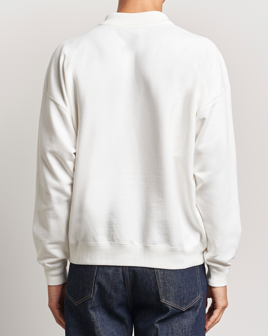 Heren | Truien | Auralee | Pima Cotton Long Sleeve Polo White