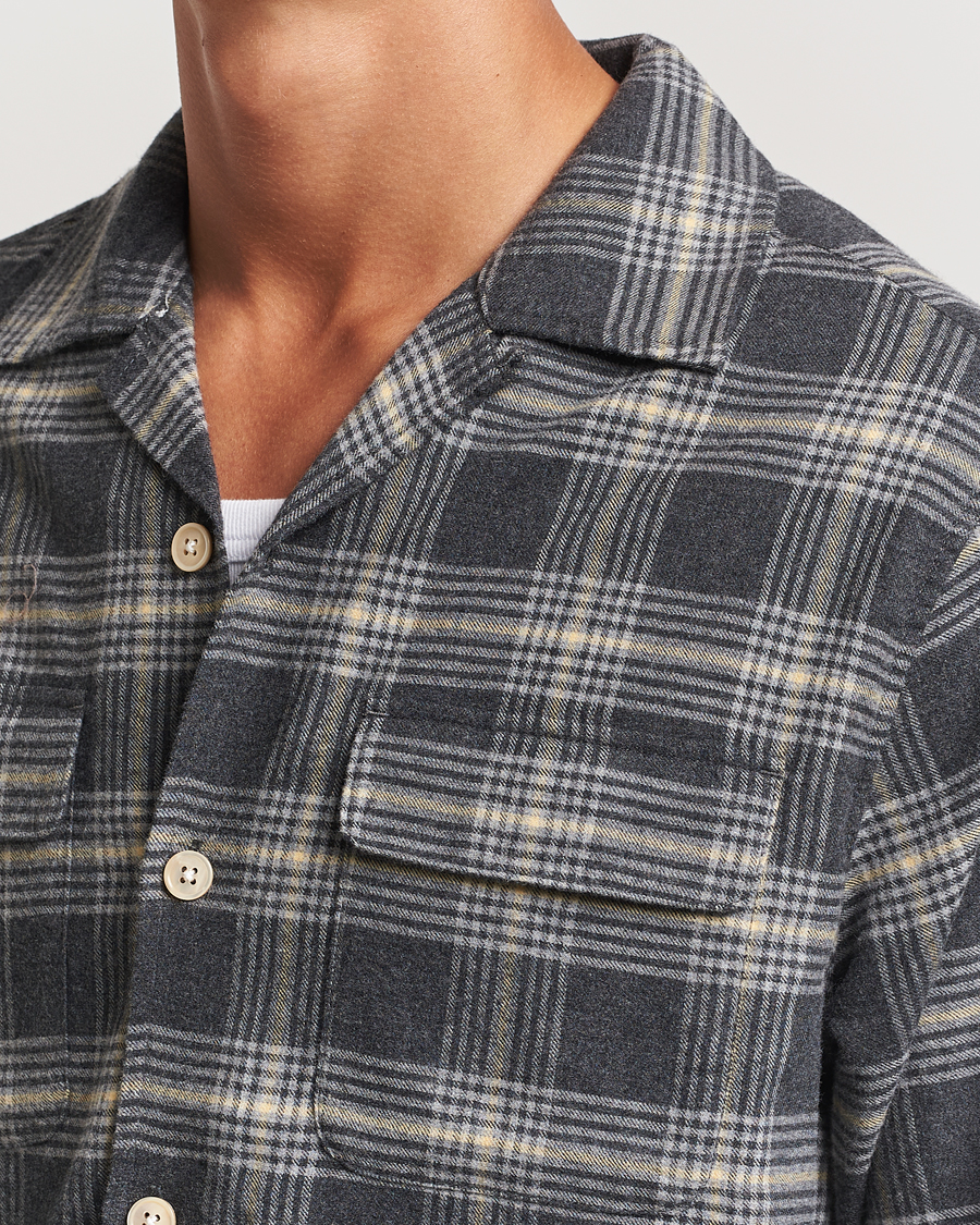 Heren | Overhemden | Sunflower | Flannel Pocket Shirt Grey Check