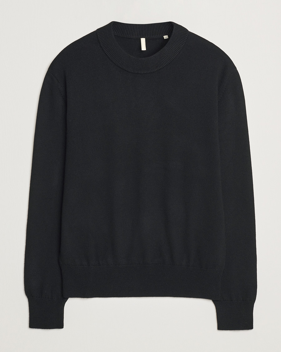 Heren | Truien | Sunflower | Moon Merino Crewneck Black
