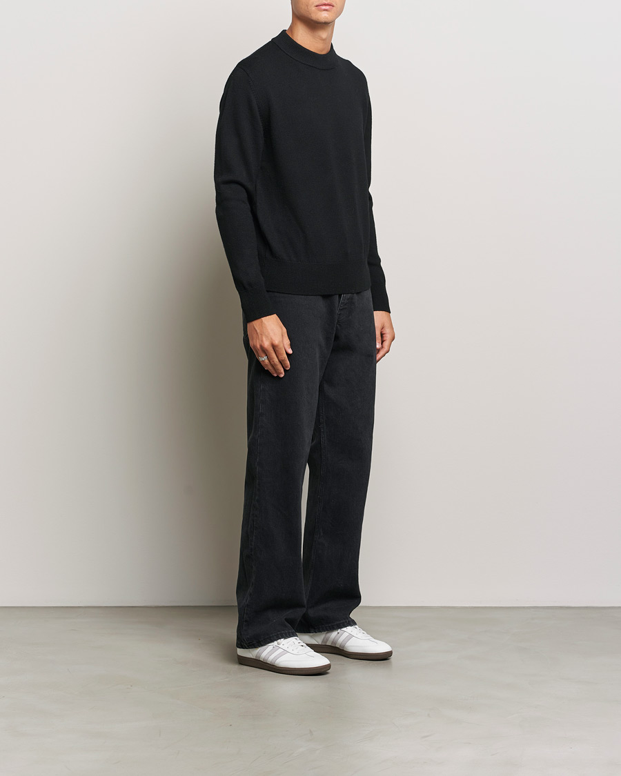 Heren | Truien | Sunflower | Moon Merino Crewneck Black