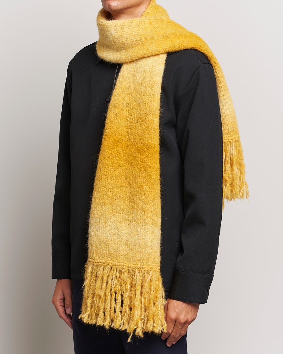 Heren | Sunflower Ombre Wool Scarf Yellow | Sunflower | Ombre Wool Scarf Yellow