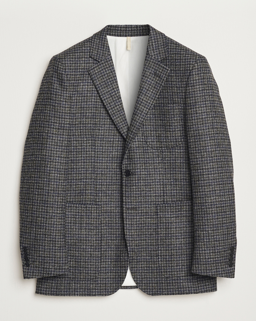 Heren | Blazers | Sunflower | Tweed Blazer Grey Check