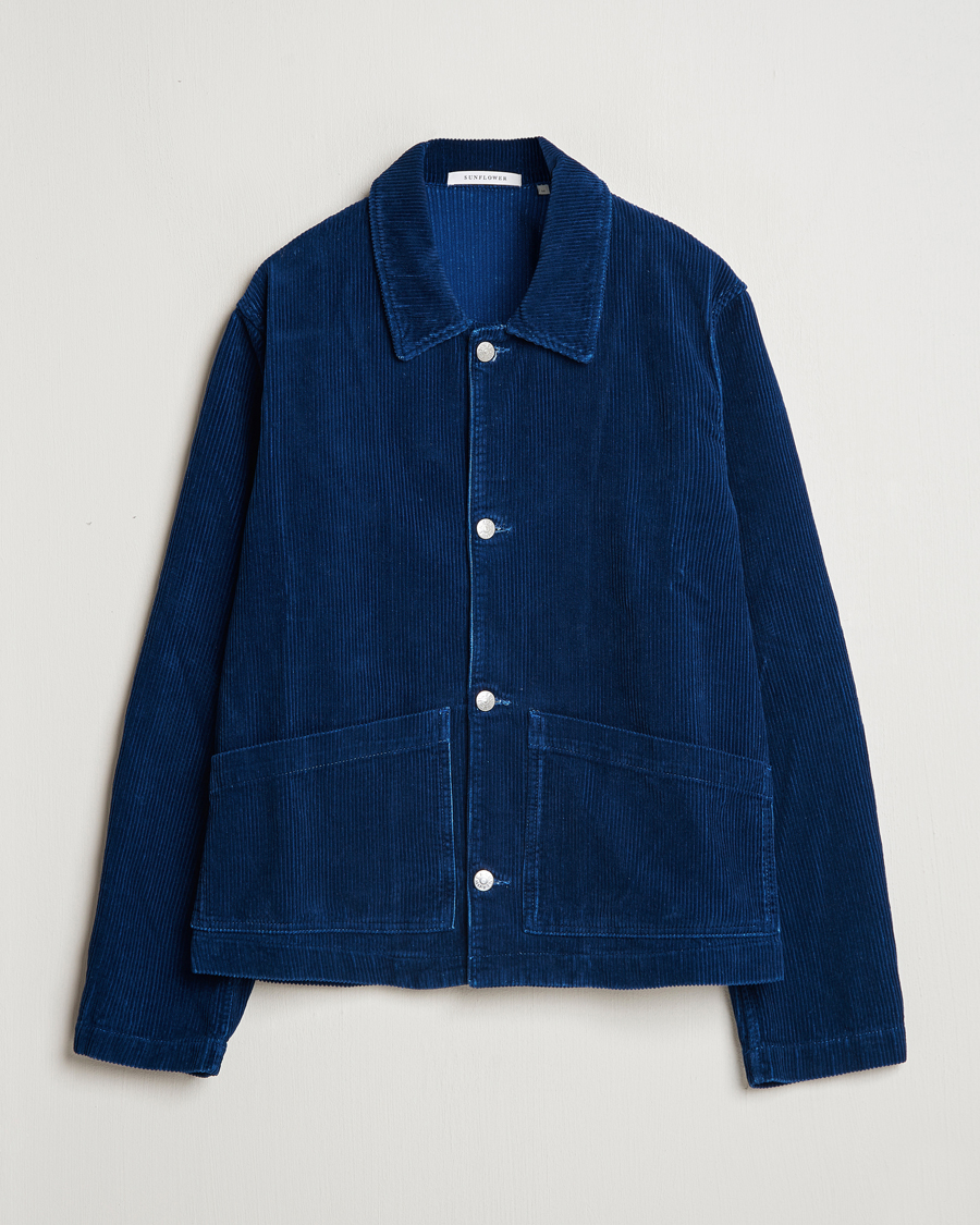 Heren | Jassen | Sunflower | Corduroy Worker Jacket Indigo