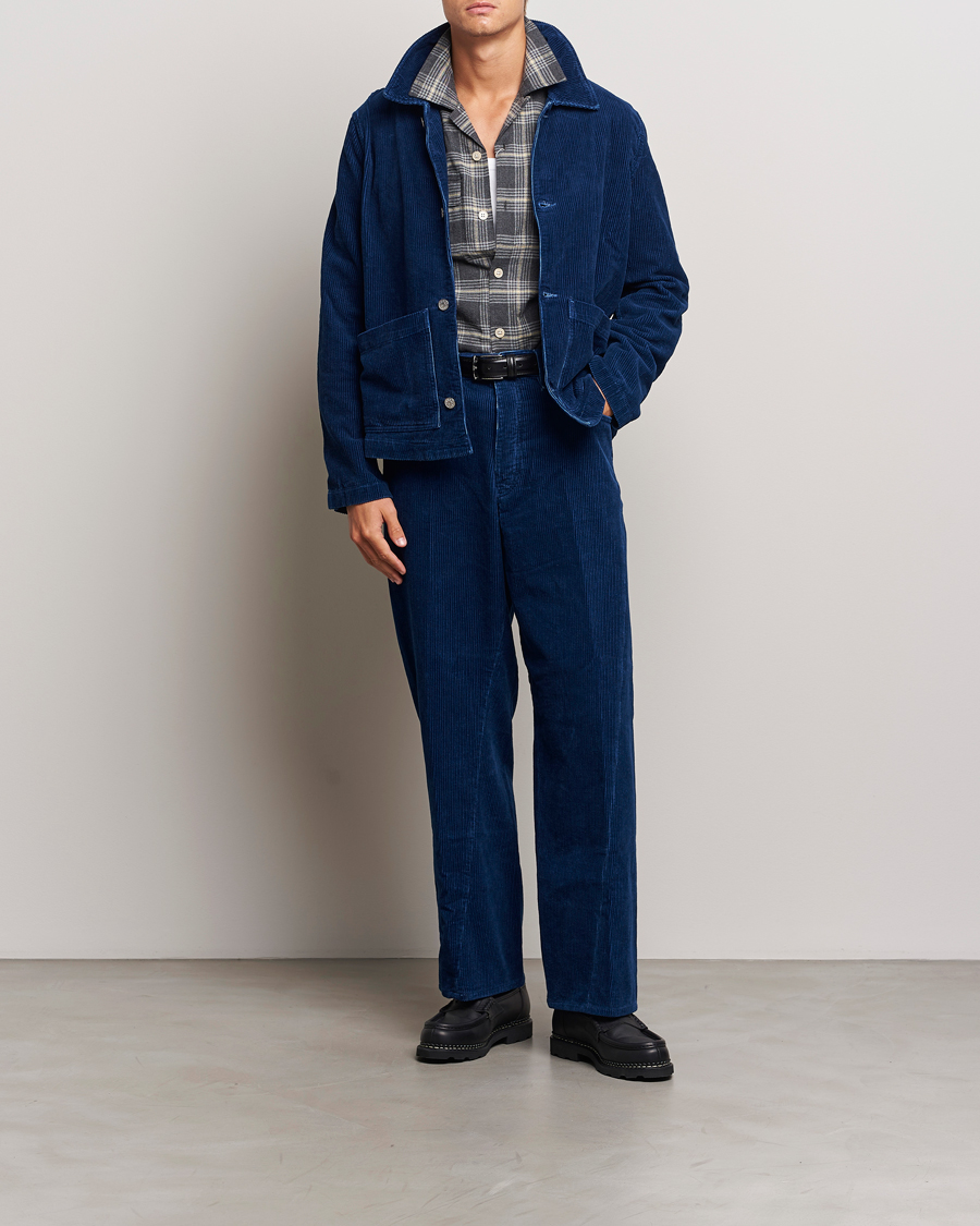 Heren | Jassen | Sunflower | Corduroy Worker Jacket Indigo