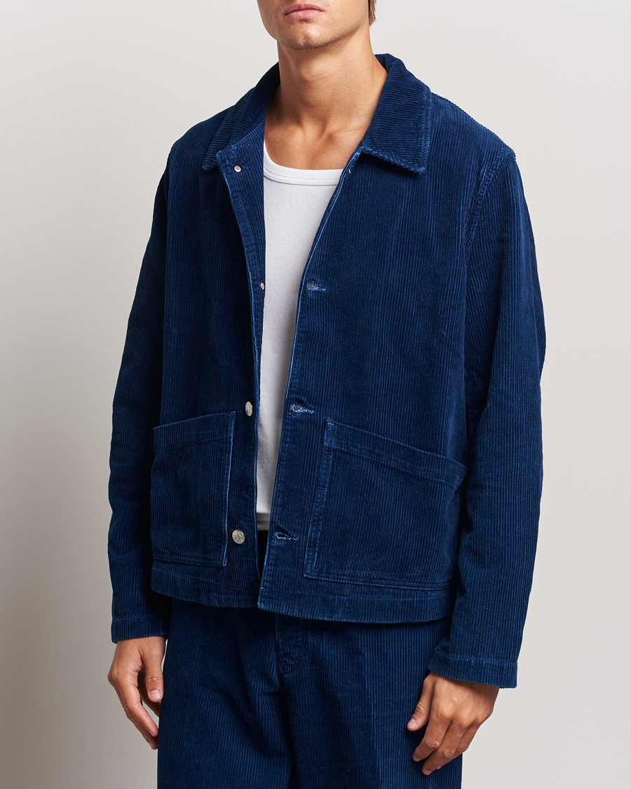 Heren | Jassen | Sunflower | Corduroy Worker Jacket Indigo