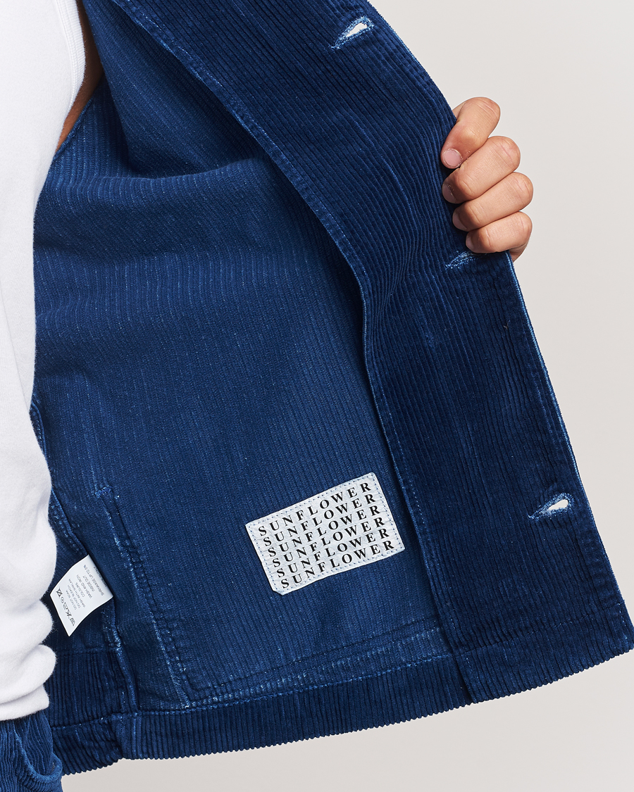 Heren | Jassen | Sunflower | Corduroy Worker Jacket Indigo