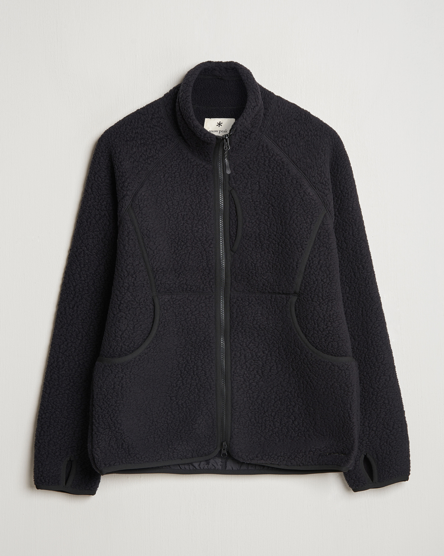 Heren | Truien | Snow Peak | Thermal Boa Fleece Jacket Black