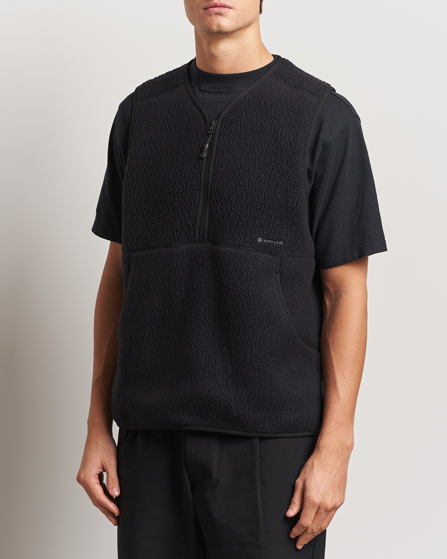 Heren | Snow Peak Thermal Boa Fleece Vest Black | Snow Peak | Thermal Boa Fleece Vest Black