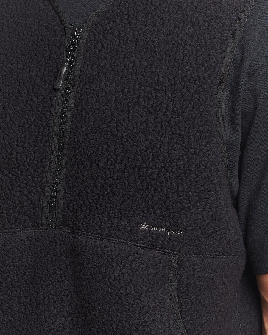 Heren | Snow Peak Thermal Boa Fleece Vest Black | Snow Peak | Thermal Boa Fleece Vest Black