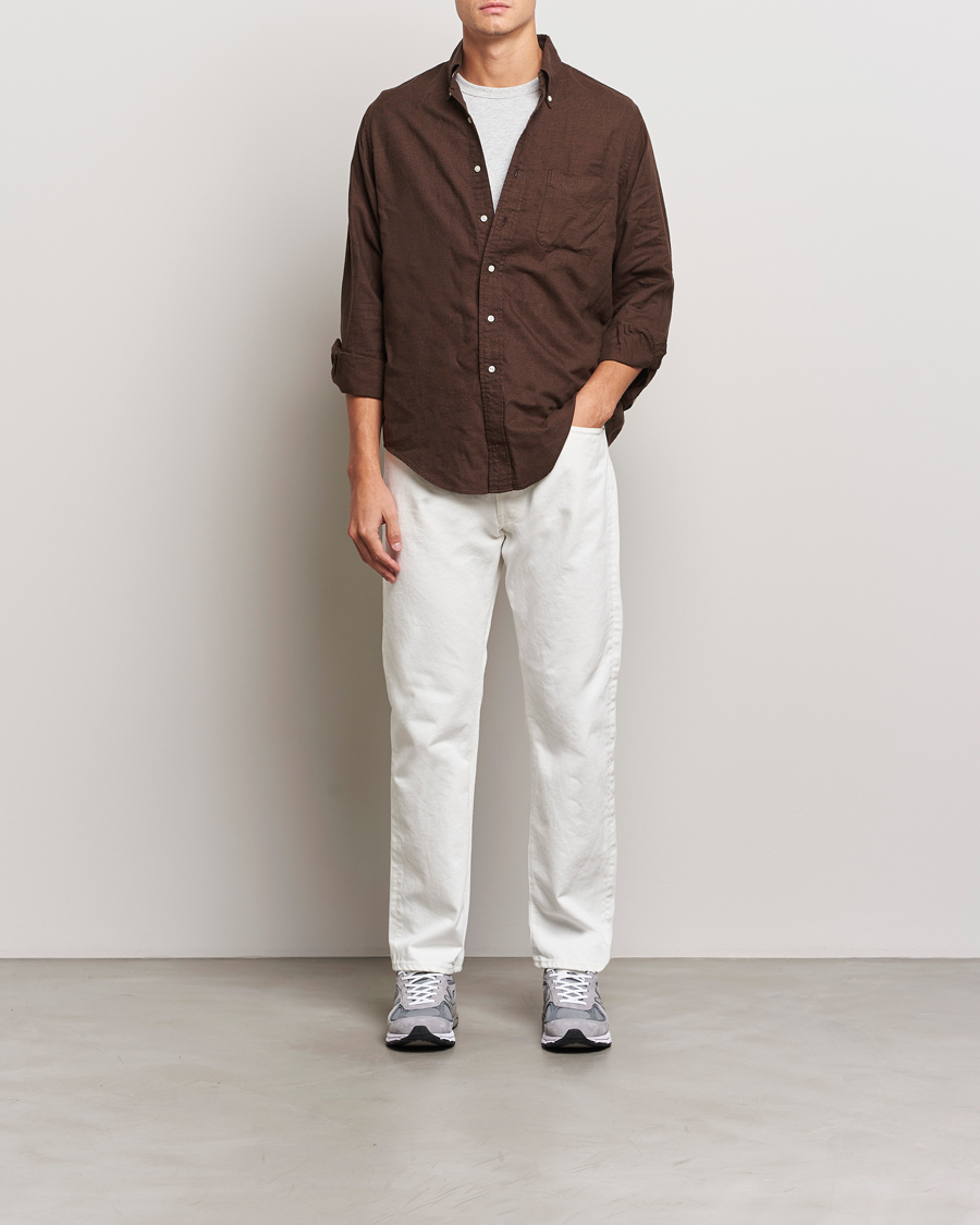 Heren | Jeans | orSlow | Straight Fit 105 Jeans White