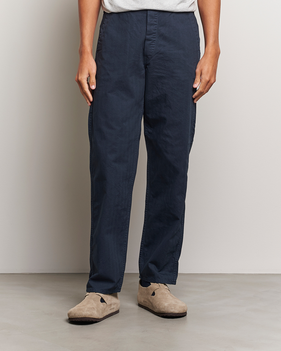 Heren | Broeken | orSlow | French Work Pants Navy