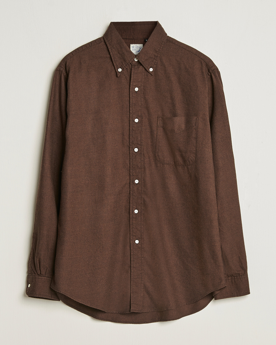 Heren | Overhemden | orSlow | Button Down Shirt Burgundy