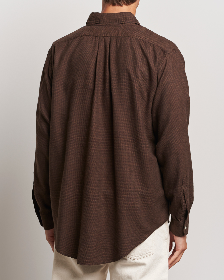 Heren | Overhemden | orSlow | Button Down Shirt Burgundy