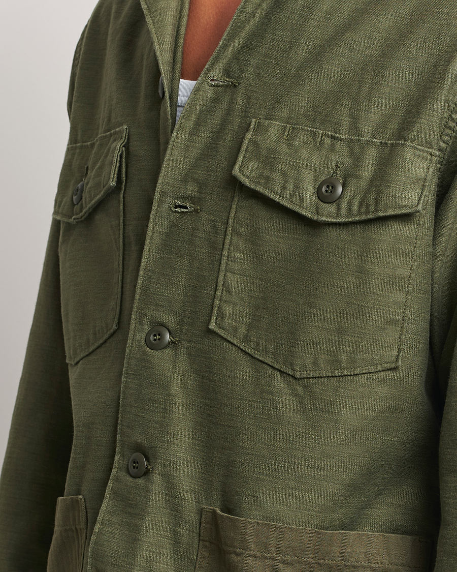 Heren | Overhemden | orSlow | 4 Pockets US Army Shirt Dark Olive
