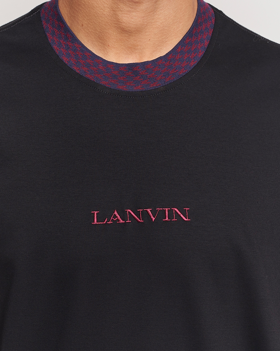 Heren | T-shirts | Lanvin | Curb Detail Logo T-Shirt Black