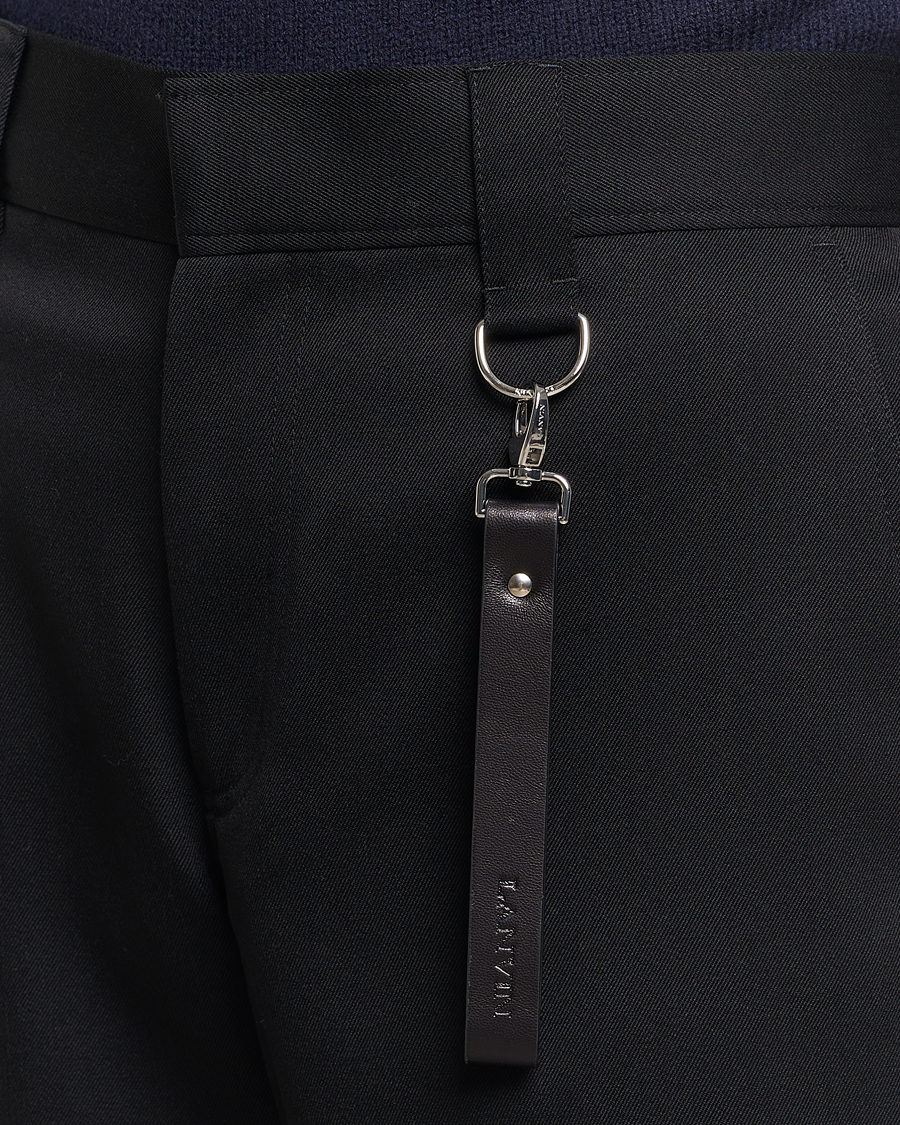 Heren | Broeken | Lanvin | Casual Straight Wool Trousers Black