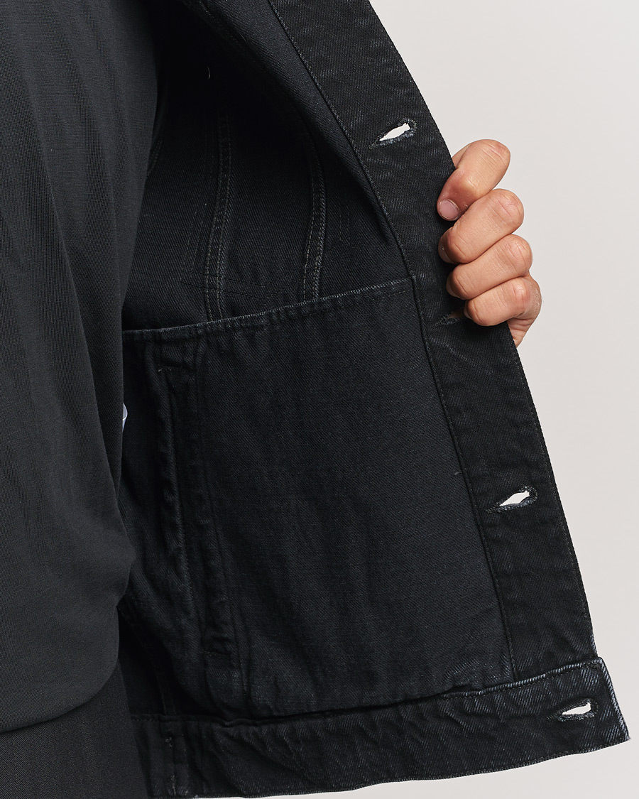 Heren | Jassen | Lanvin | Leather Pocket Denim Jacket Black