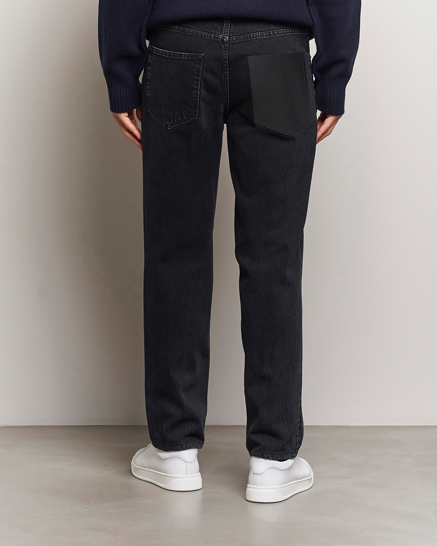 Heren | Jeans | Lanvin | Leather Pocket Denim Pants Black