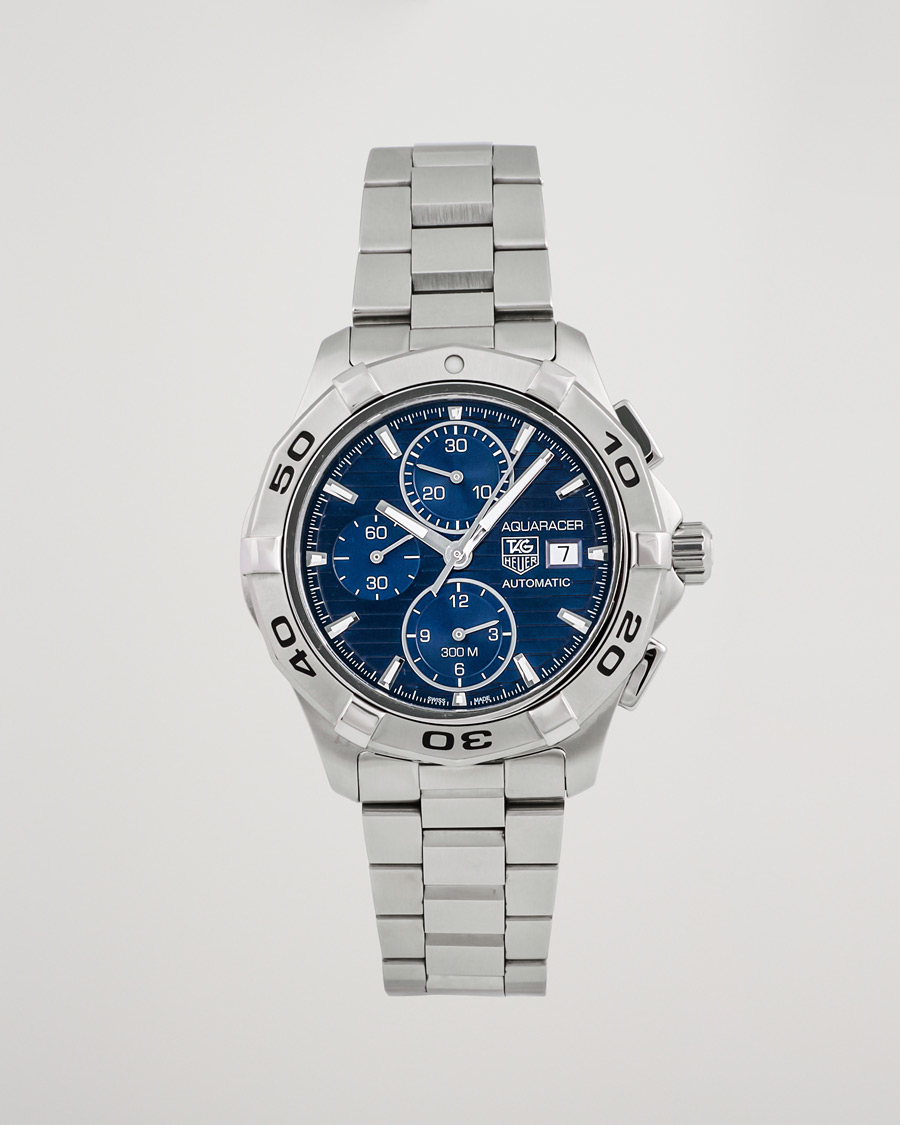 Heren | Tag Heuer Pre-Owned Aquaracer 300M Chrono Silver | Tag Heuer Pre-Owned | Aquaracer 300M Chrono Silver