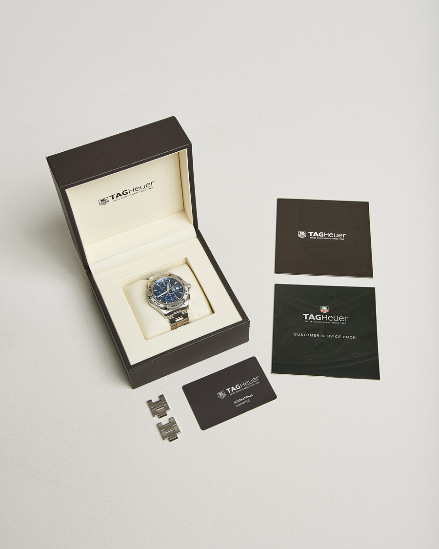 Heren | Tag Heuer Pre-Owned Aquaracer 300M Chrono Silver | Tag Heuer Pre-Owned | Aquaracer 300M Chrono Silver