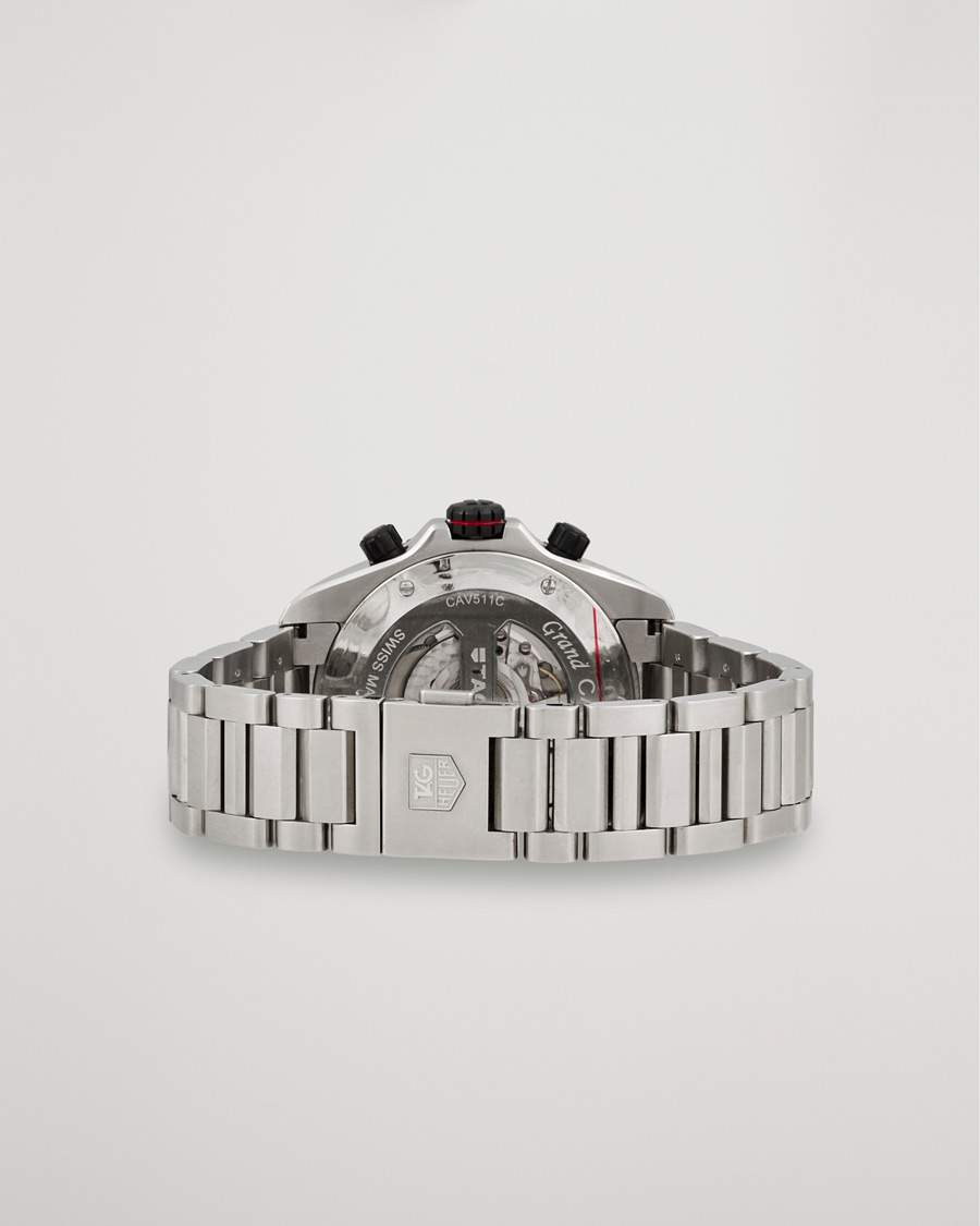 Heren | Tag Heuer Pre-Owned Grand Carrera Calibre 17 Ref. CAV511C Silver | Tag Heuer Pre-Owned | Grand Carrera Calibre 17 Ref. CAV511C Silver