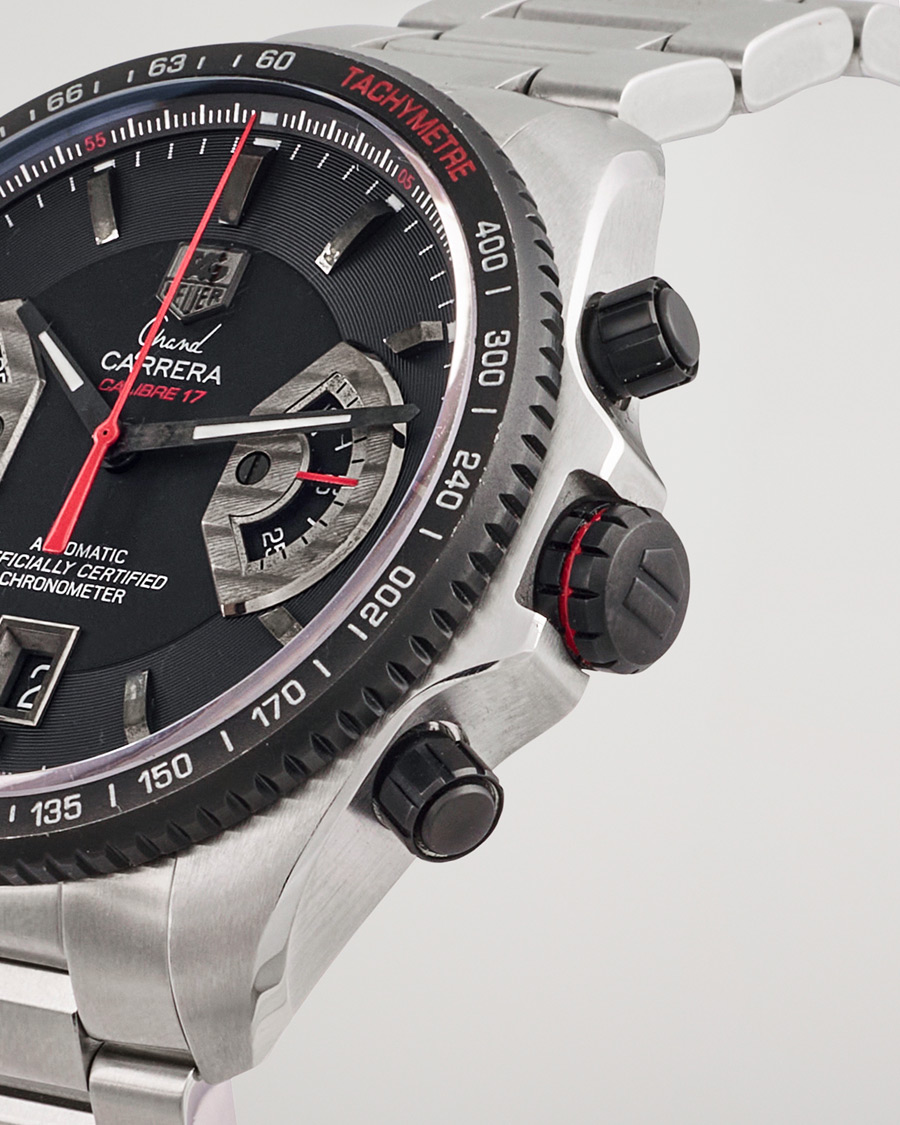 Heren | Tag Heuer Pre-Owned Grand Carrera Calibre 17 Ref. CAV511C Silver | Tag Heuer Pre-Owned | Grand Carrera Calibre 17 Ref. CAV511C Silver