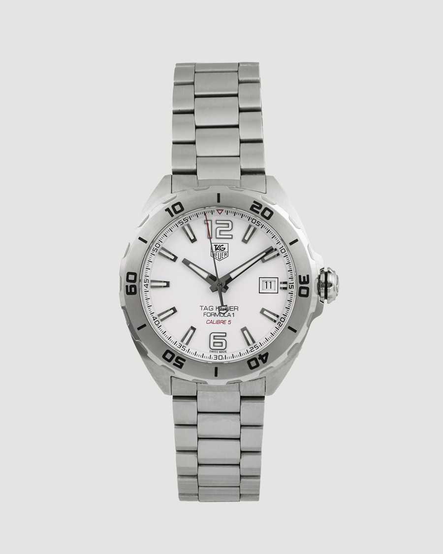 Heren | Tag Heuer Pre-Owned Formula 1 Calibre 5 WAZ2114 Silver | Tag Heuer Pre-Owned | Formula 1 Calibre 5 WAZ2114 Silver