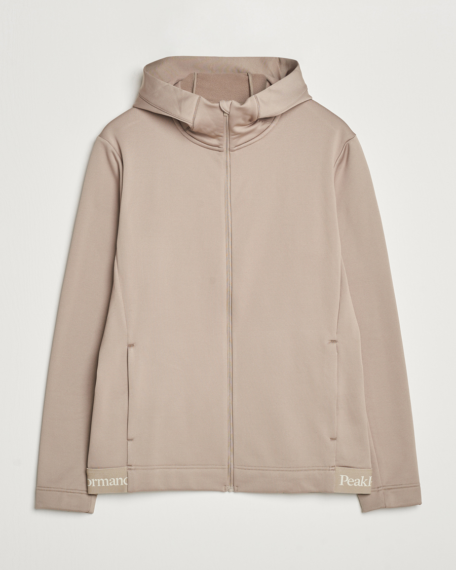 Heren | Truien | Peak Performance | Rider Tech Zip Hood Avid Beige