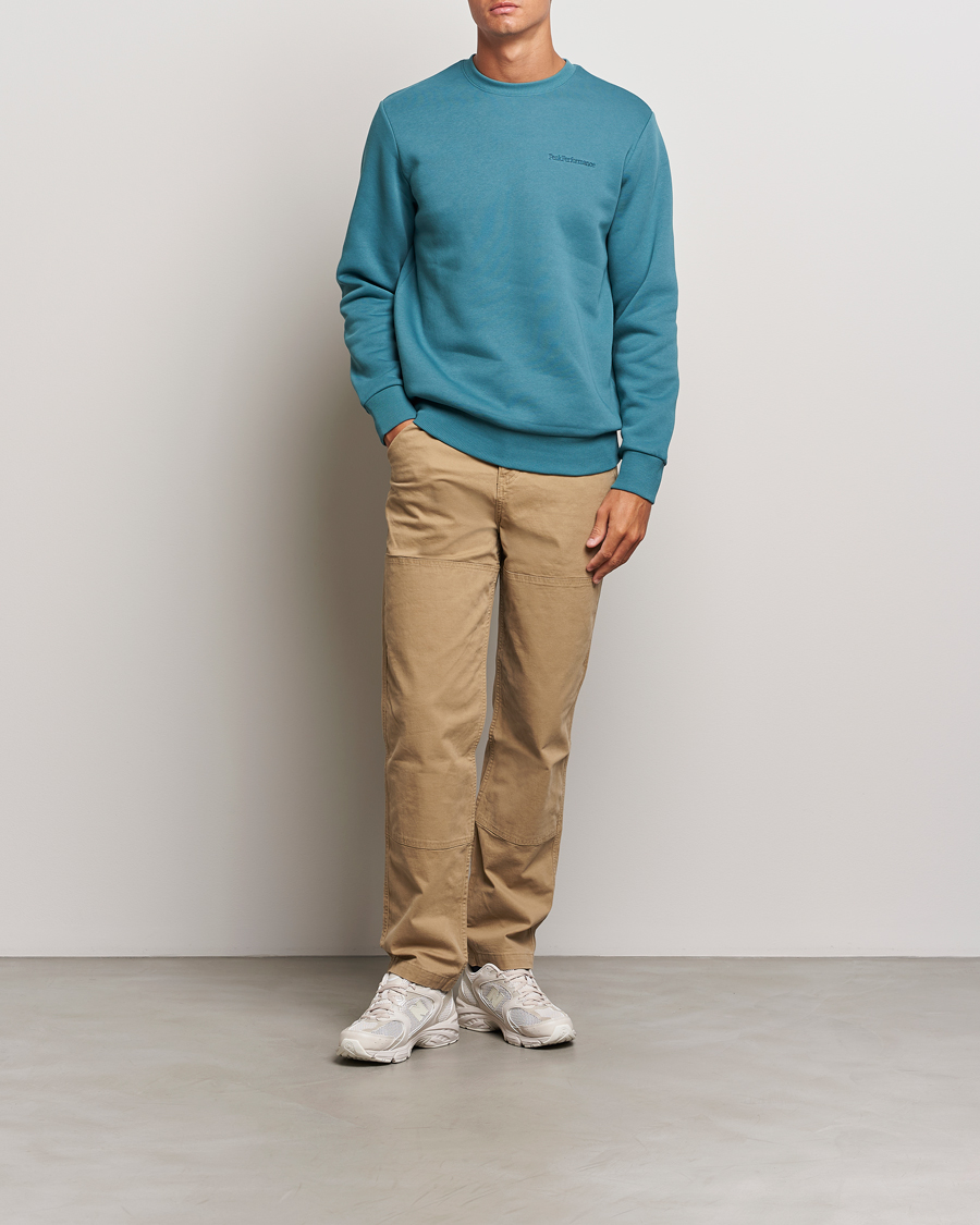 Heren | Truien | Peak Performance | Original Logo Crew Neck Sweatshirt Hydro Fresh