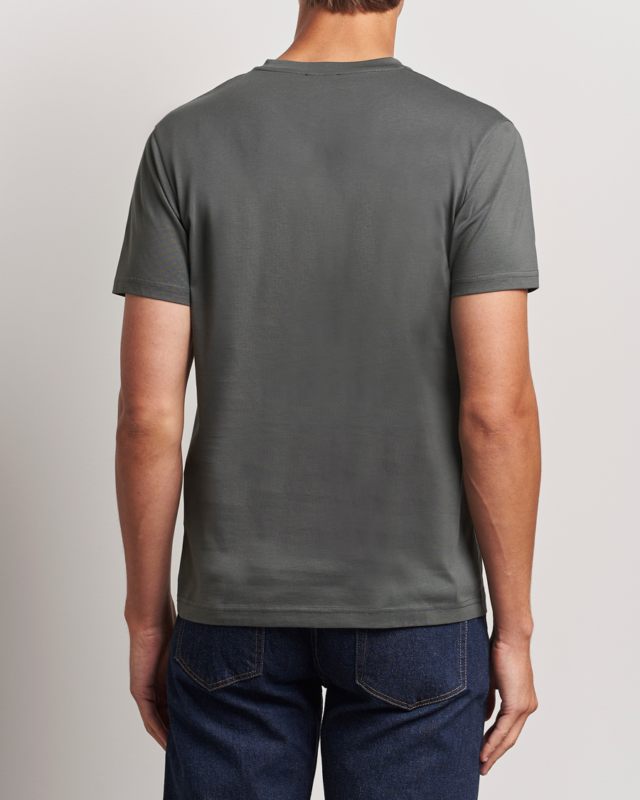Heren | T-shirts | Sunspel | Riviera Midweight T-Shirt Drill Green