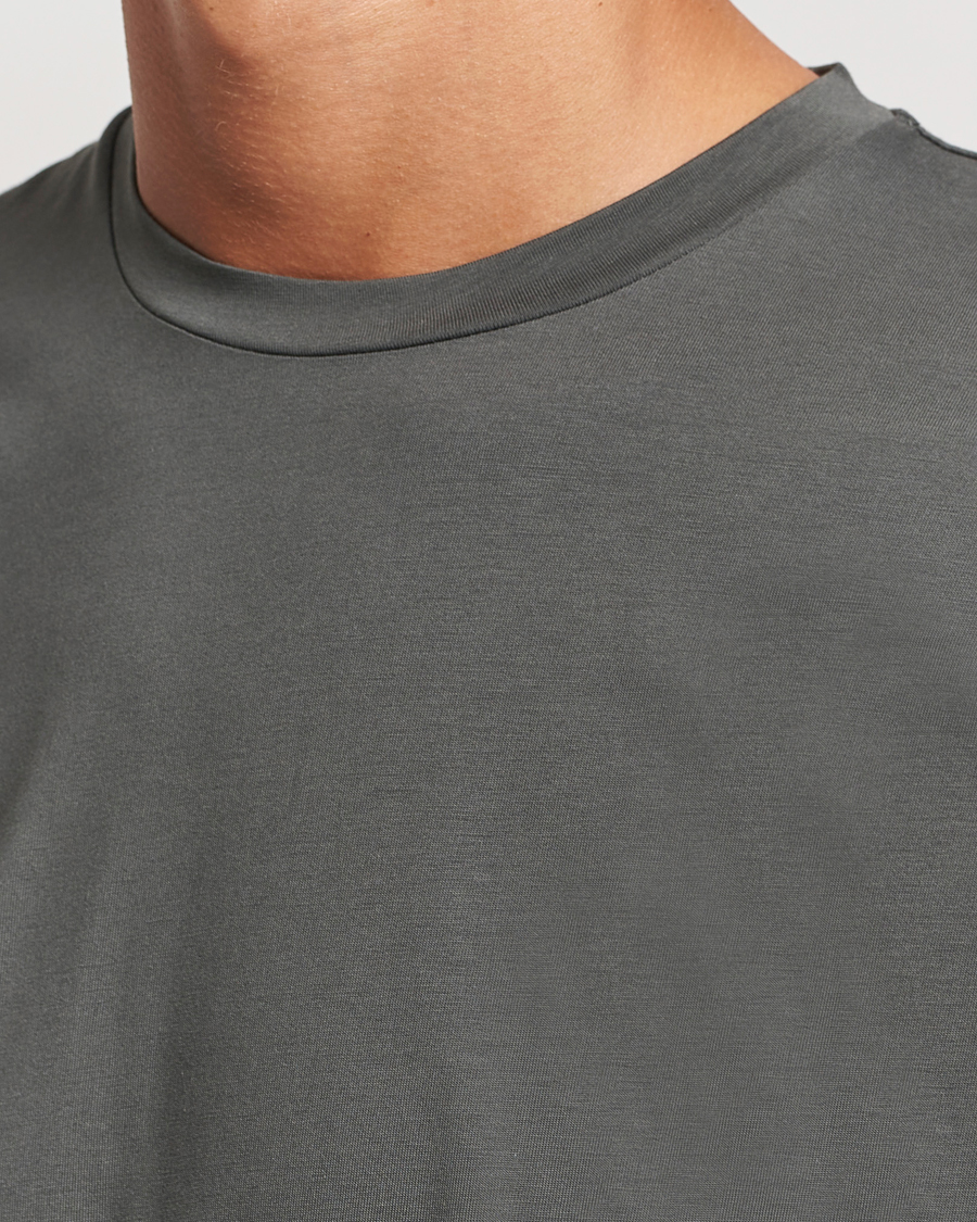Heren | T-shirts | Sunspel | Riviera Midweight T-Shirt Drill Green