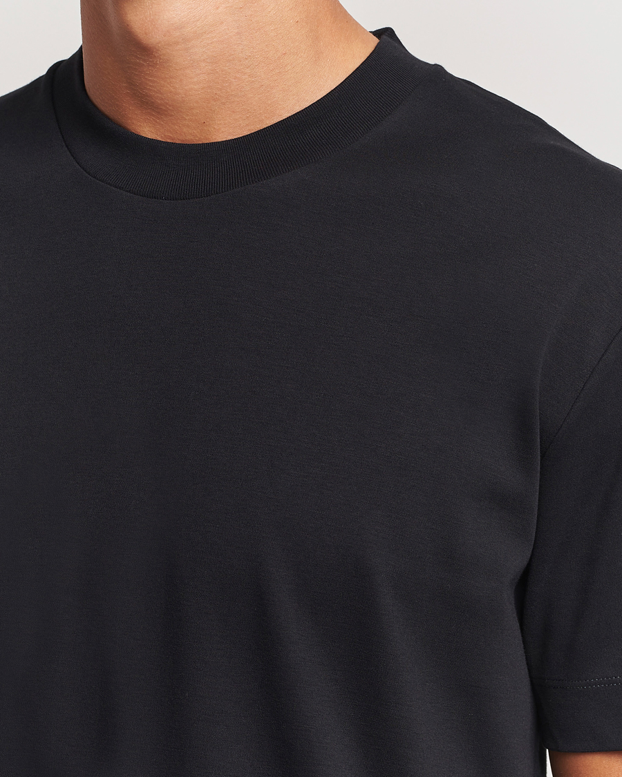 Heren | T-shirts | Sunspel | Heavy Weight Supima Cotton T-Shirt Black