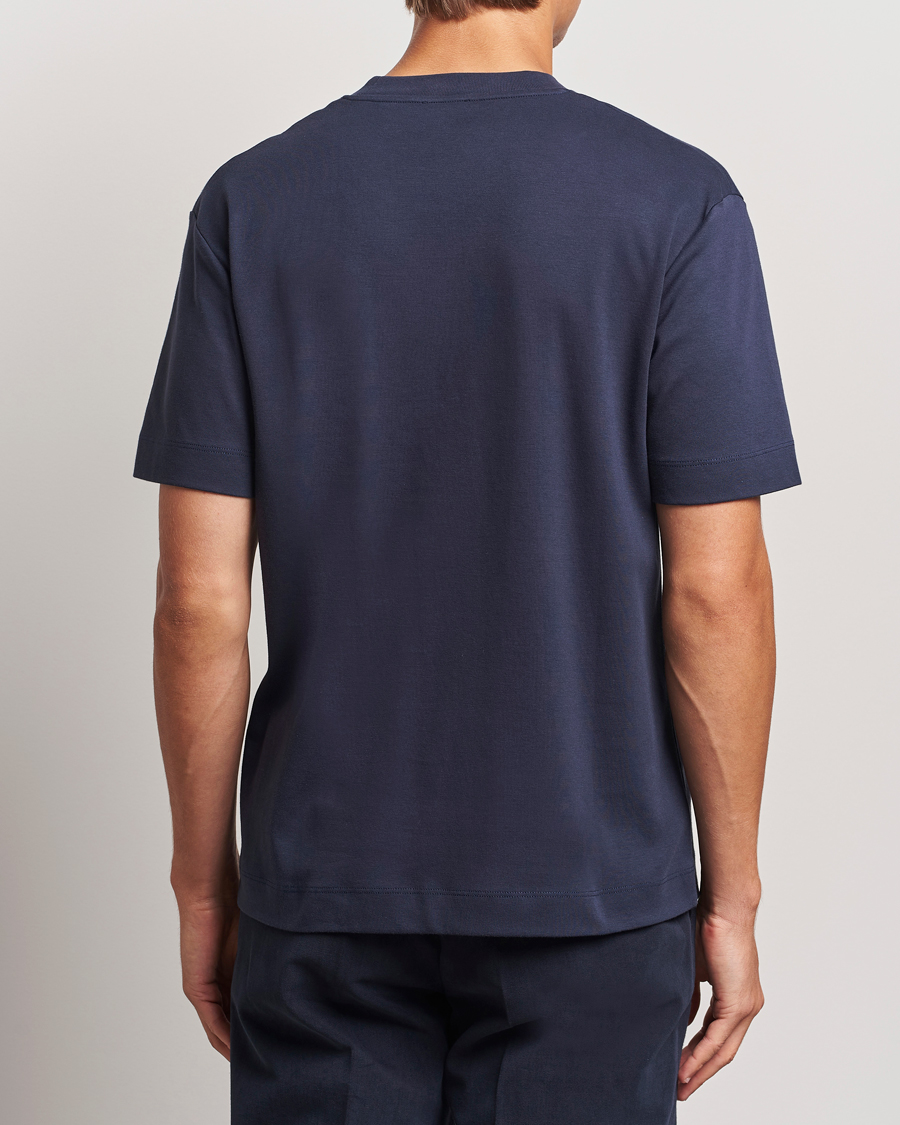 Heren | T-shirts | Sunspel | Heavy Weight Supima Cotton T-Shirt Navy