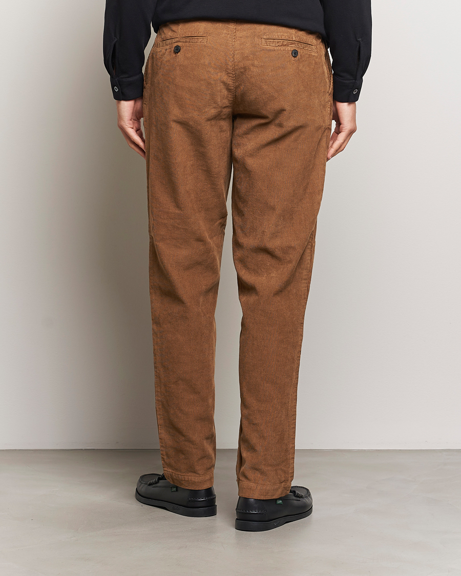 Heren | Broeken | Sunspel | Corduroy Chore Trousers Sandstone