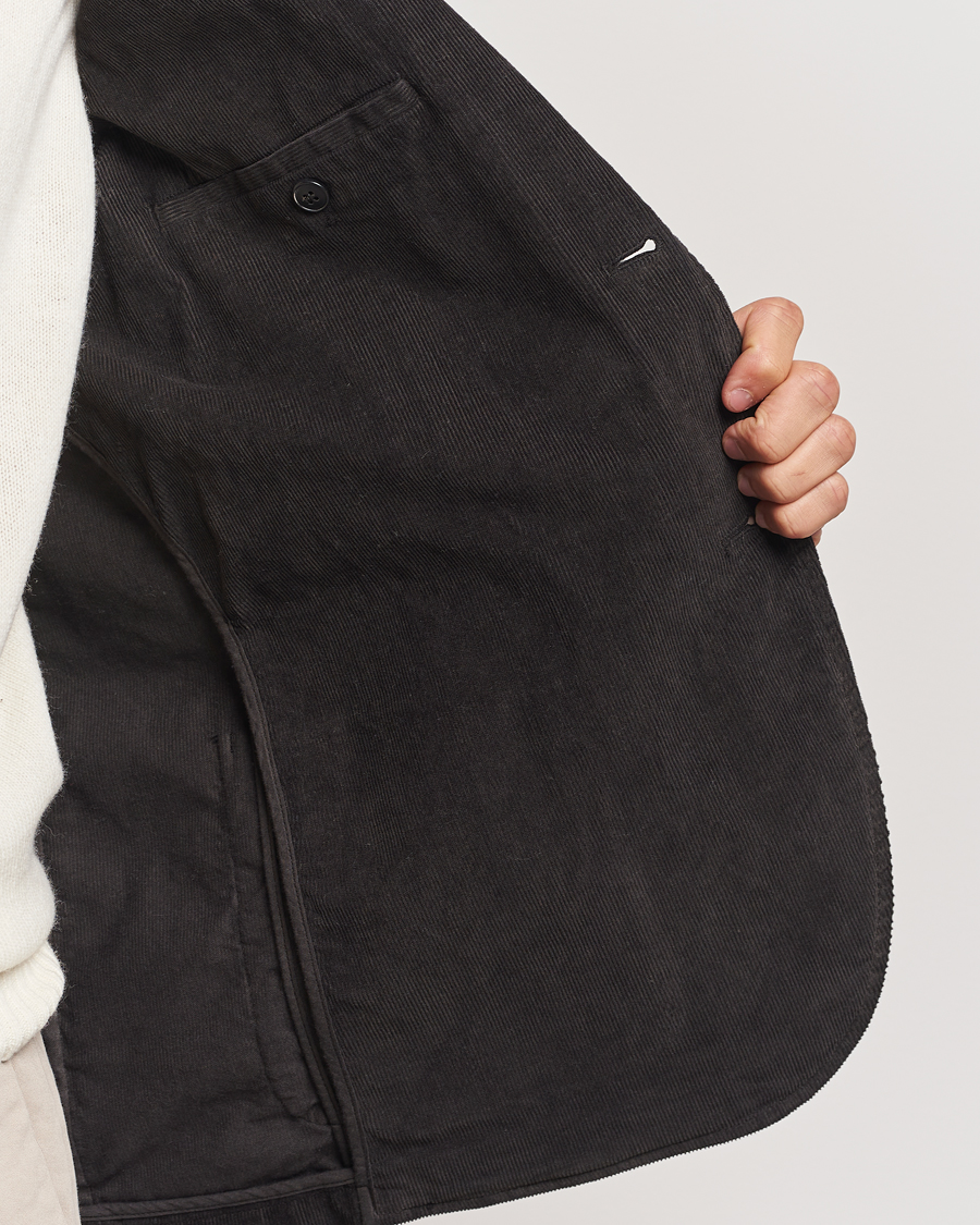 Heren | Blazers | Sunspel | Relaxed Corduroy Blazer Coffee