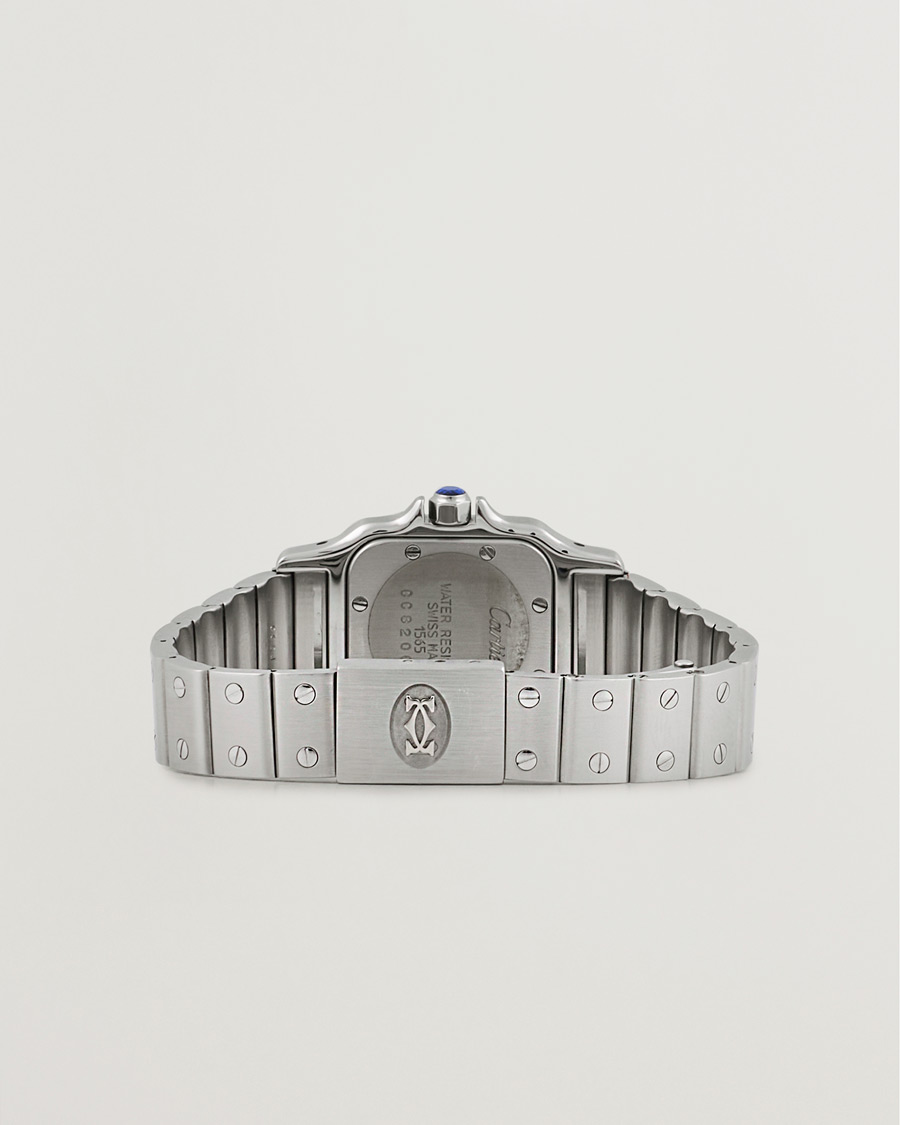 Heren | Cartier Pre-Owned Santos Galbée 1565 Silver | Cartier Pre-Owned | Santos Galbée 1565 Silver