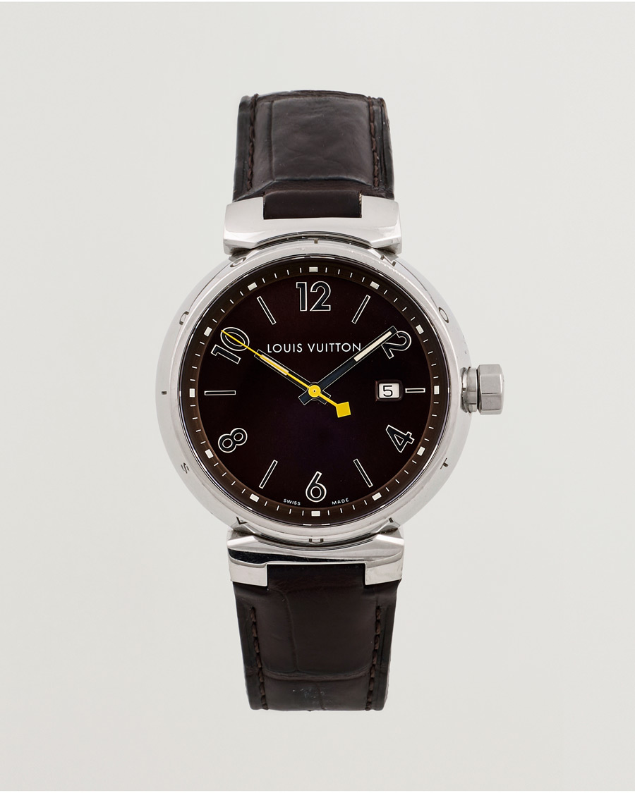 Heren | Louis Vuitton Pre-Owned Tambour Q1111 Silver | Louis Vuitton Pre-Owned | Tambour Q1111 Silver