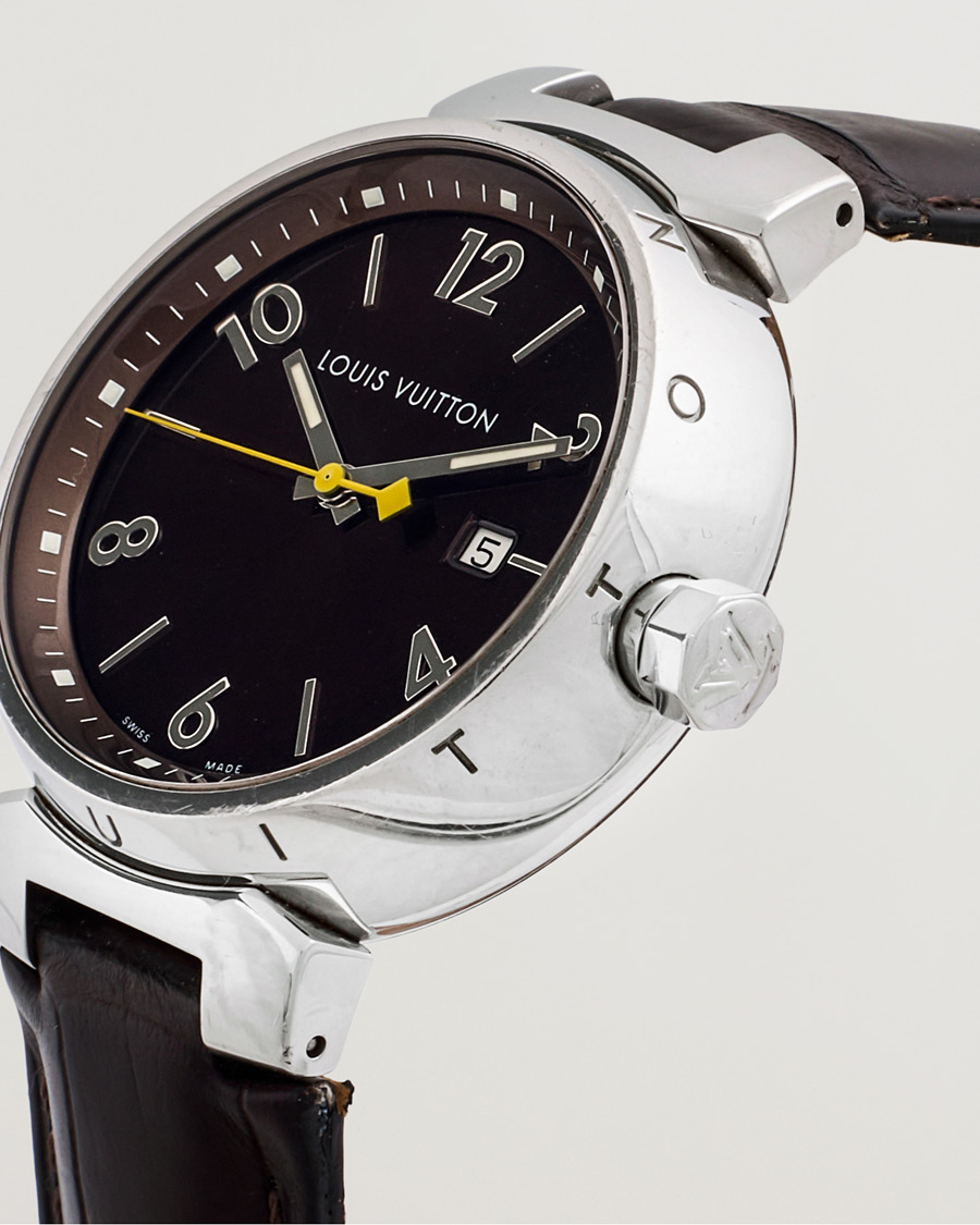 Heren | Louis Vuitton Pre-Owned Tambour Q1111 Silver | Louis Vuitton Pre-Owned | Tambour Q1111 Silver