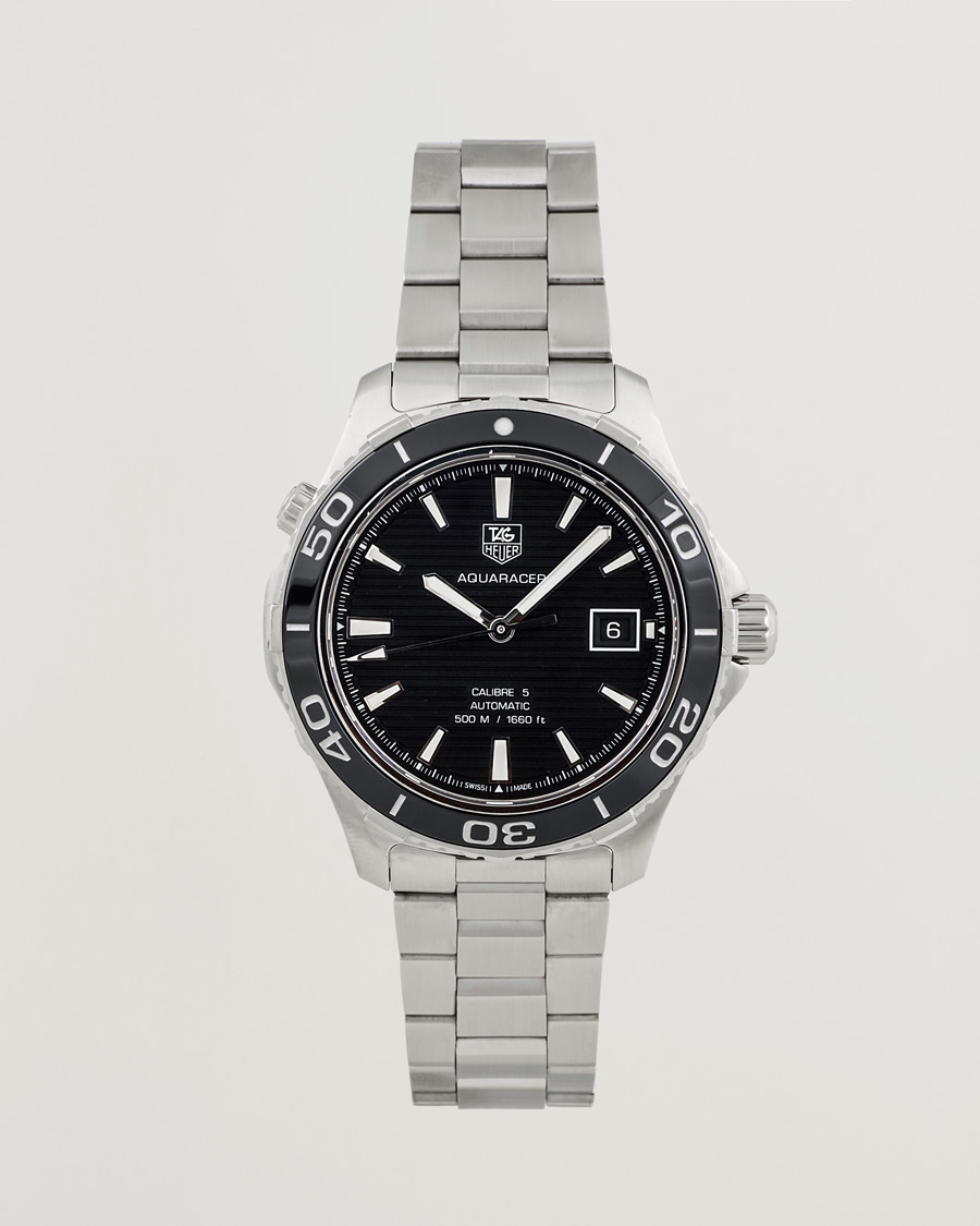Heren | Tag Heuer Pre-Owned Aquaracer WAK2110 Silver | Tag Heuer Pre-Owned | Aquaracer WAK2110 Silver