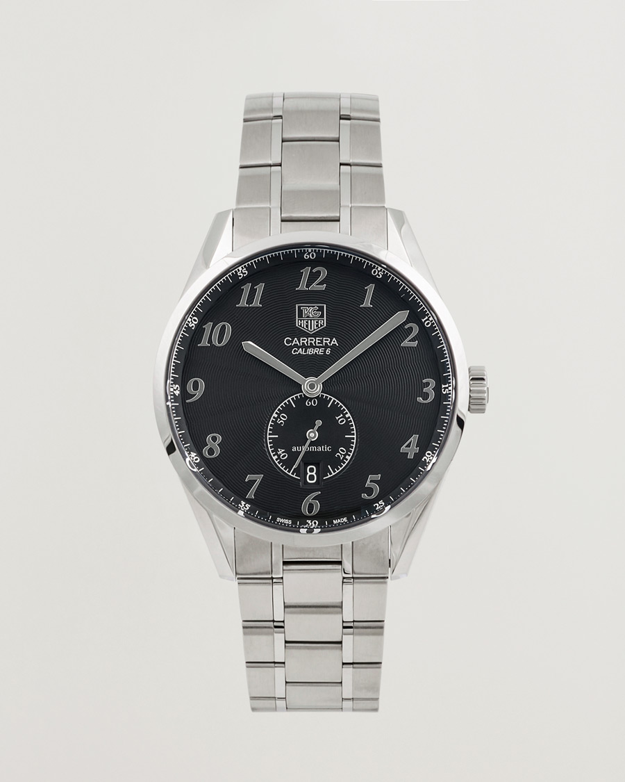 Heren | Tag Heuer Pre-Owned Carrera Calibre 6 WAS2110 Silver | Tag Heuer Pre-Owned | Carrera Calibre 6 WAS2110 Silver