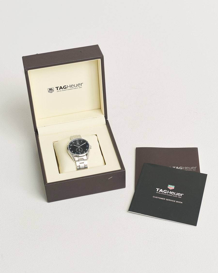 Heren | Tag Heuer Pre-Owned Carrera Calibre 6 WAS2110 Silver | Tag Heuer Pre-Owned | Carrera Calibre 6 WAS2110 Silver