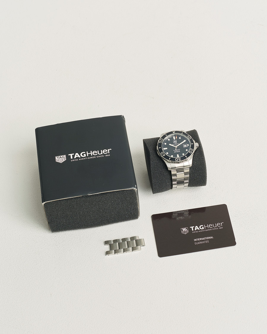Heren | Tag Heuer Pre-Owned Aquaracer WAN2110 Silver | Tag Heuer Pre-Owned | Aquaracer WAN2110 Silver