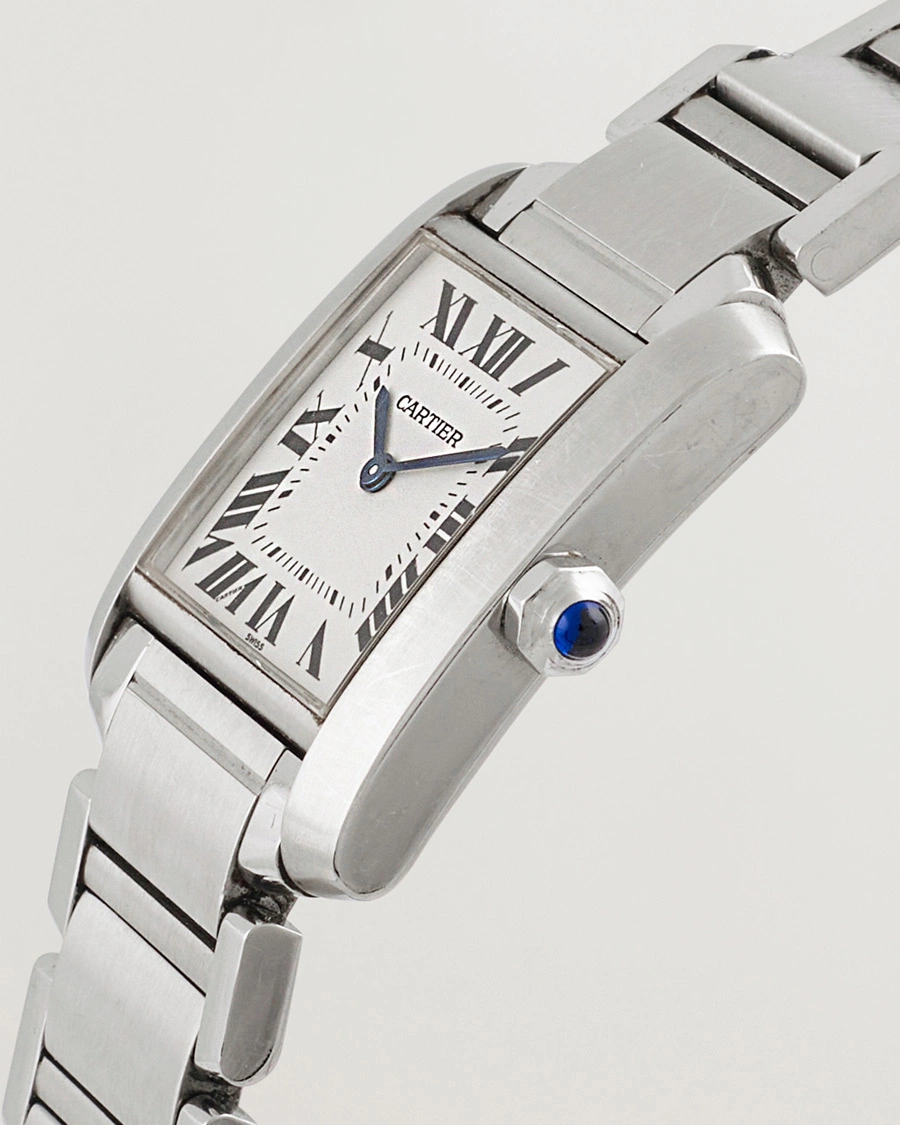 Heren | Cartier Pre-Owned Tank Française 2301 Silver | Cartier Pre-Owned | Tank Française 2301 Silver