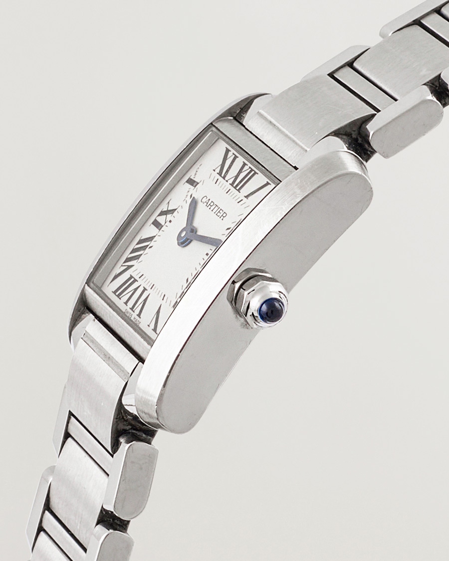 Heren | Cartier Pre-Owned Tank Française 2384 Silver | Cartier Pre-Owned | Tank Française 2384 Silver