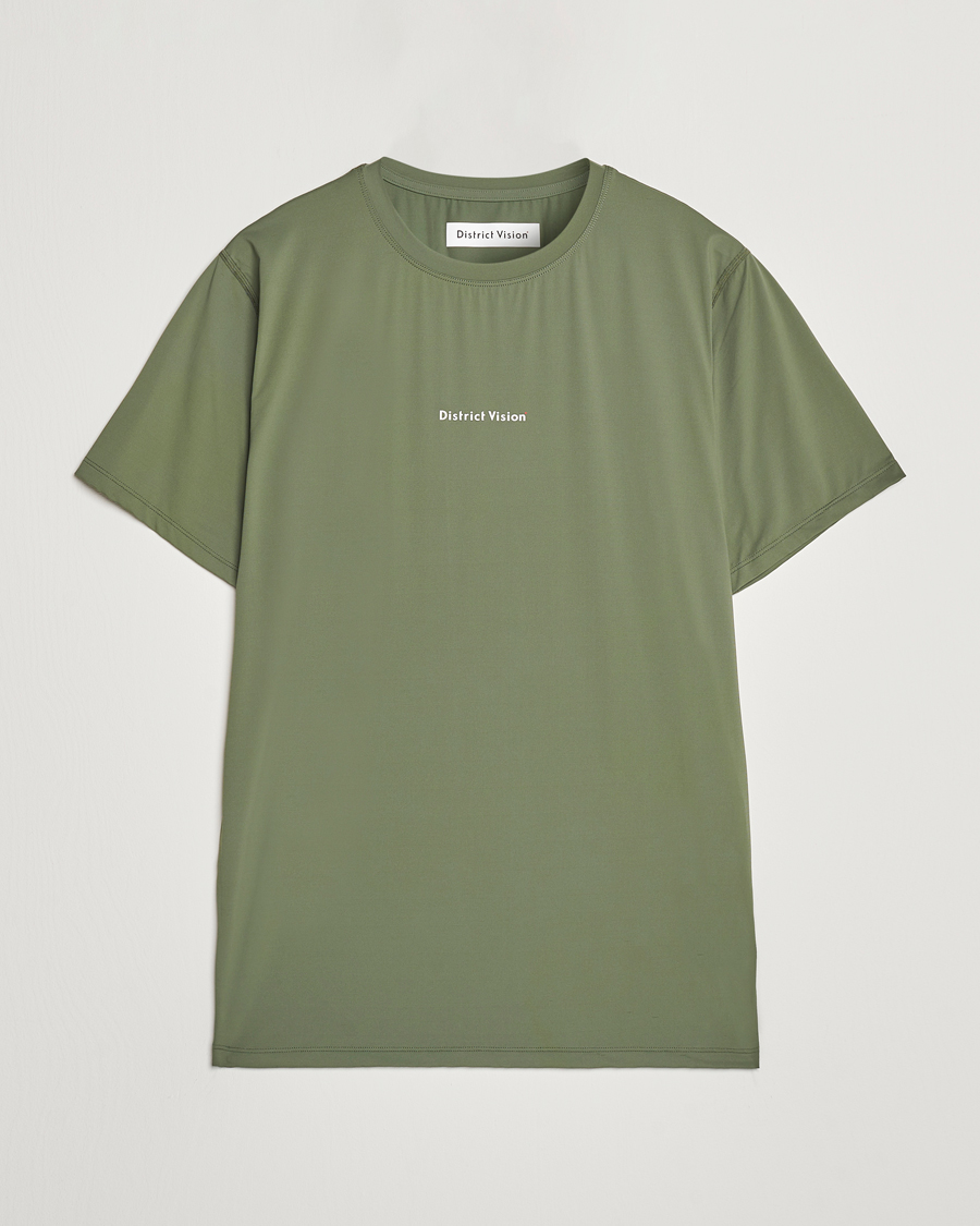 Heren | T-shirts | District Vision | Ultralight Aloe Short Sleeve Sage